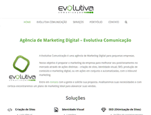 Tablet Screenshot of evolutivaweb.com.br